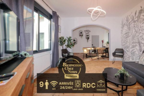 VILLE ET VOLCANS - Maison 9 couchages avec garage et extérieur